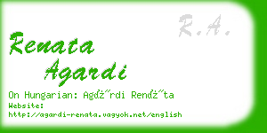 renata agardi business card